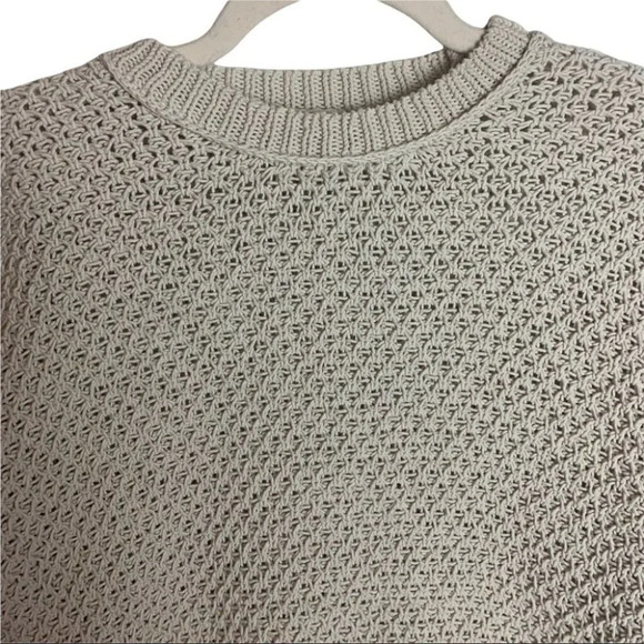 47. MADEWELL Women’s French Quarter Pullover Sweater Beige Size XXS - Picture 4 of 9